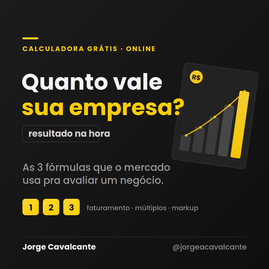 Você sabe quanto vale o seu negócio?